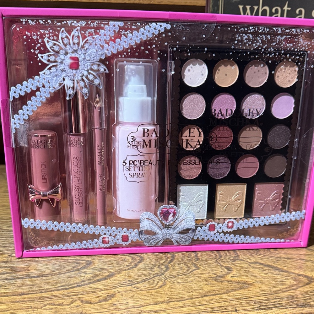 Badgley Mischka Pink and Gold Makeup Collection
